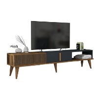 Comodă TV Hanah Home Milan Alt Walnut Anthracite imaginea #6 — magazin online Desire.md