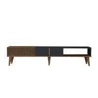Comodă TV Hanah Home Milan Alt Walnut Anthracite imaginea #8 — magazin online Desire.md