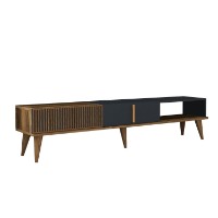 Comodă TV Hanah Home Milan Alt Walnut Anthracite imaginea #9 — magazin online Desire.md