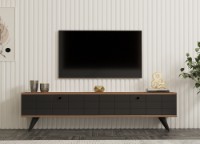 Comodă TV Hanah Home Alberi Atlantic Pine Antracite imaginea #2 — magazin online Desire.md