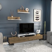 Comodă TV Hanah Home Lusi White Oud Oak imaginea #2 — magazin online Desire.md