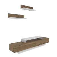 Comodă TV Hanah Home Lusi White Oud Oak imaginea #6 — magazin online Desire.md