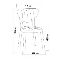 Scaun Hanah Home Elma Grey imaginea #7 — magazin online Desire.md