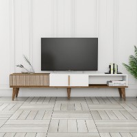 Comodă TV Hanah Home Milan Alt Walnut White