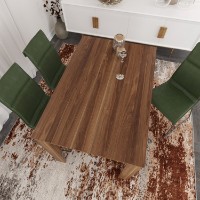 Обеденный стол Hanah Home Single 120 Walnut фото №2 — интернет-магазин Desire.md