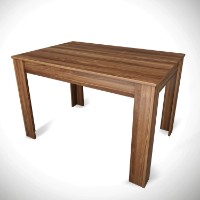 Обеденный стол Hanah Home Single 120 Walnut фото №5 — интернет-магазин Desire.md