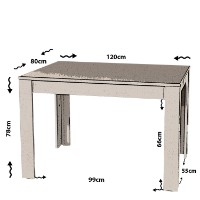 Обеденный стол Hanah Home Single 120 Walnut фото №6 — интернет-магазин Desire.md