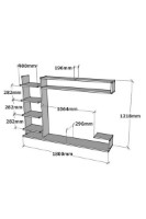 Comodă TV Hanah Home Noble Sapphire Anthracite imaginea #6 — magazin online Desire.md