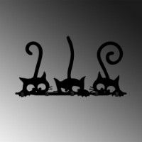 Cuier Wallity Hidden Cats imaginea #5 — magazin online Desire.md