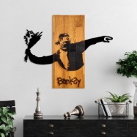 Panou decorativ Wallity Banksy Flower Thrower