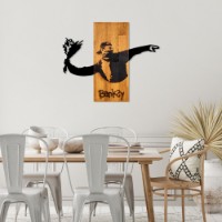 Panou decorativ Wallity Banksy Flower Thrower imaginea #3 — magazin online Desire.md