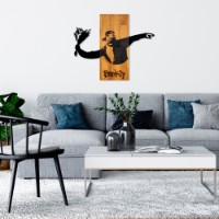 Panou decorativ Wallity Banksy Flower Thrower imaginea #4 — magazin online Desire.md
