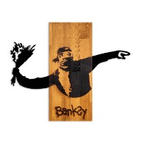 Panou decorativ Wallity Banksy Flower Thrower imaginea #5 — magazin online Desire.md