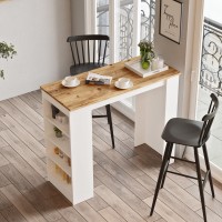 Masa de bar Hanah Home St1-Aw Atlantic Pine White