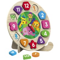 Materialul de numărare Kids Hits Wooden Sorting Clock Zoo Time (4897126753233)
