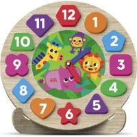 Materialul de numărare Kids Hits Wooden Sorting Clock Zoo Time (4897126753233) imaginea #2 — magazin online Desire.md