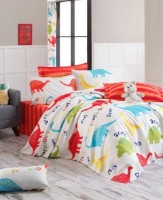 Lenjerie de pat Trendy Dinazorus White (GTR008441)