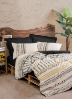 Lenjerie de pat Trendy Elvira Black (GTR008405)