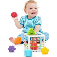 Sortator Huanger Shape Sorting Baby Toy (HE0222) imaginea #7 — magazin online Desire.md