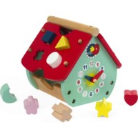 Sortator Janod House With A Clock (J08008) imaginea #2 — magazin online Desire.md