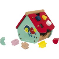 Sortator Janod House With A Clock (J08008) imaginea #3 — magazin online Desire.md