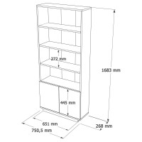 Etajeră Hanah Home Fr16-Aw Atlantic Pine White imaginea #7 — magazin online Desire.md
