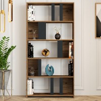 Etajeră Hanah Home Lima Walnut Anthracite imaginea #2 — magazin online Desire.md