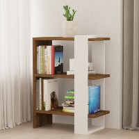 Etajeră Hanah Home Gaye Walnut White