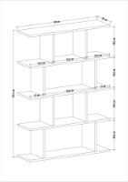 Etajeră Hanah Home Harmon White Oak imaginea #4 — magazin online Desire.md