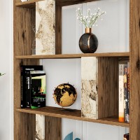 Etajeră Hanah Home Lima Walnut White Marble imaginea #3 — magazin online Desire.md