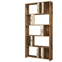 Etajeră Hanah Home Lima Walnut White Marble imaginea #4 — magazin online Desire.md