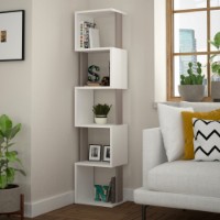 Etajeră Hanah Home Piri White Light Mocha