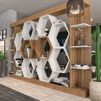 Etajeră Hanah Home Sueno White Walnut imaginea #2 — magazin online Desire.md