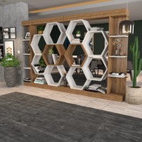 Etajeră Hanah Home Sueno White Walnut imaginea #5 — magazin online Desire.md