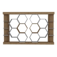 Etajeră Hanah Home Sueno White Walnut imaginea #6 — magazin online Desire.md