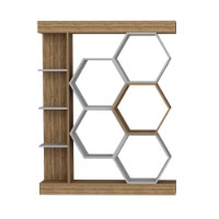Etajeră Hanah Home Sueno White Walnut imaginea #7 — magazin online Desire.md
