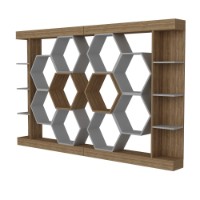 Etajeră Hanah Home Sueno White Walnut imaginea #8 — magazin online Desire.md