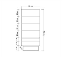 Стеллаж Hanah Home Rea Walnut Black фото №7 — интернет-магазин Desire.md