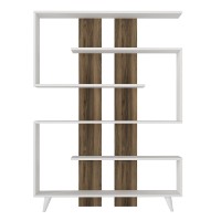 Стеллаж Hanah Home Rain White Walnut фото №5 — интернет-магазин Desire.md
