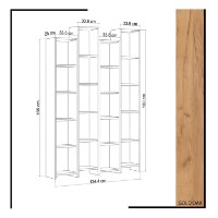 Etajeră Hanah Home Semm Oak White imaginea #4 — magazin online Desire.md