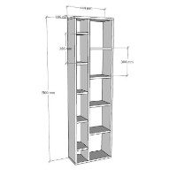 Etajeră Hanah Home Tomi Sapphire Oak imaginea #6 — magazin online Desire.md
