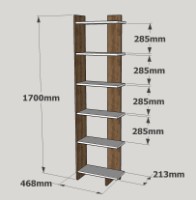 Etajeră Hanah Home Order White Walnut imaginea #3 — magazin online Desire.md