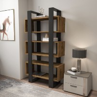 Стеллаж Hanah Home Reina Walnut Anthracite фото №2 — интернет-магазин Desire.md