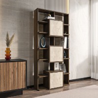Etajeră Hanah Home Monaco Walnut Travertine imaginea #2 — magazin online Desire.md
