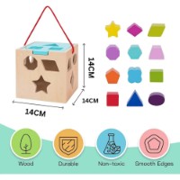 Сортер Tooky Toy Shape Sorter Barn (TJ133N) фото №4 — интернет-магазин Desire.md