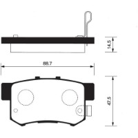 Set placute frână HI-Q SP1076-R imaginea #3 — magazin online Desire.md