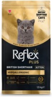 Hrană uscată pentru pisici Reflex Plus British Shorthair Kitten Hypoallergenic 1.5kg