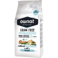 Hrană uscată pentru câini Ownat Grain Free Hypoallergenic Salmon 12kg