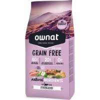 Hrană uscată pentru pisici Ownat Prime Grain Free Sterilized 8kg