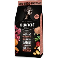 Hrană uscată pentru câini Ownat Ultra Low Grain Medium Lamb 12kg